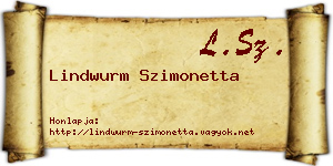 Lindwurm Szimonetta névjegykártya